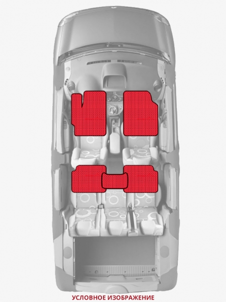 ЭВА коврики «Queen Lux» стандарт для Honda Acty (1G)